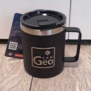 Brand New Canadiana Black Double Insulated Camping Mug